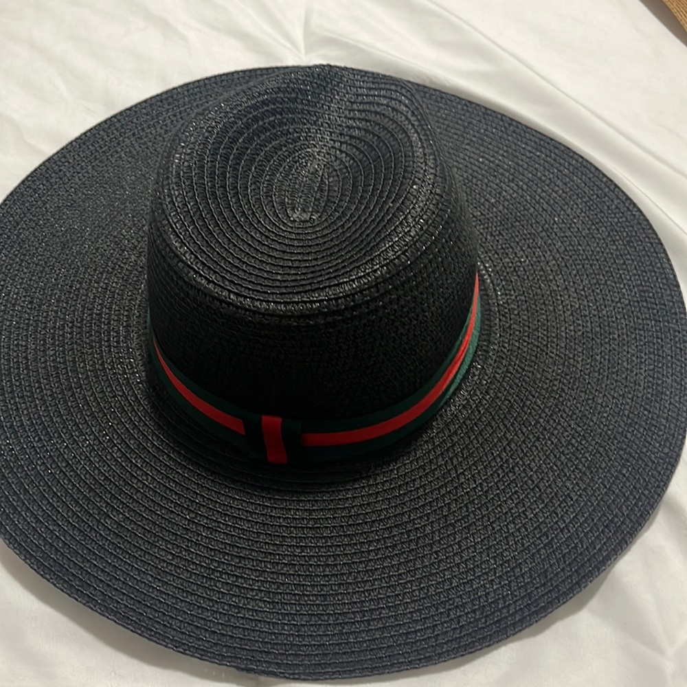 New. Summer black  hat